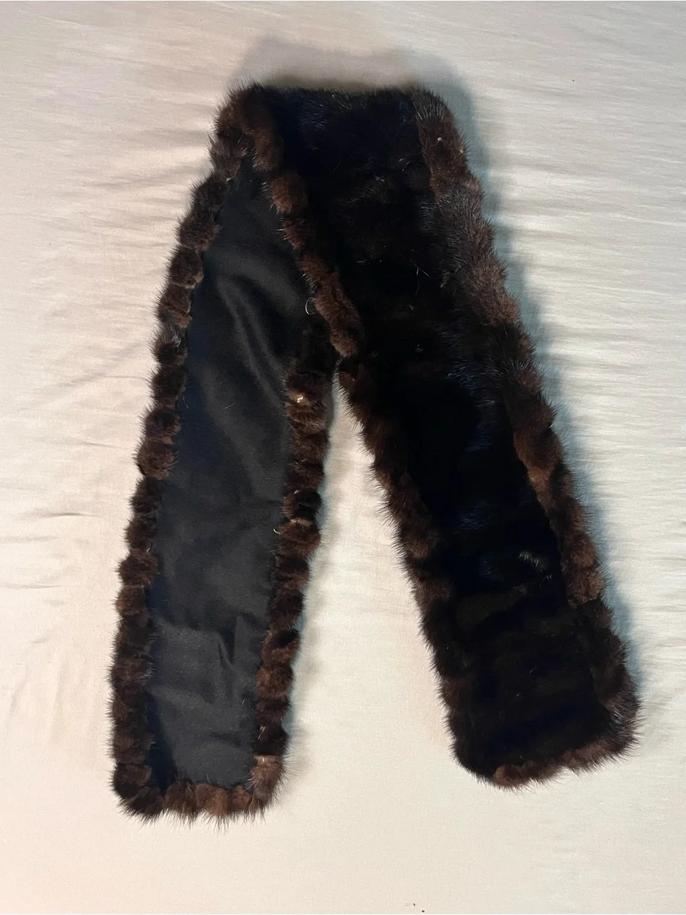Dark Brown Mink Fur scarf